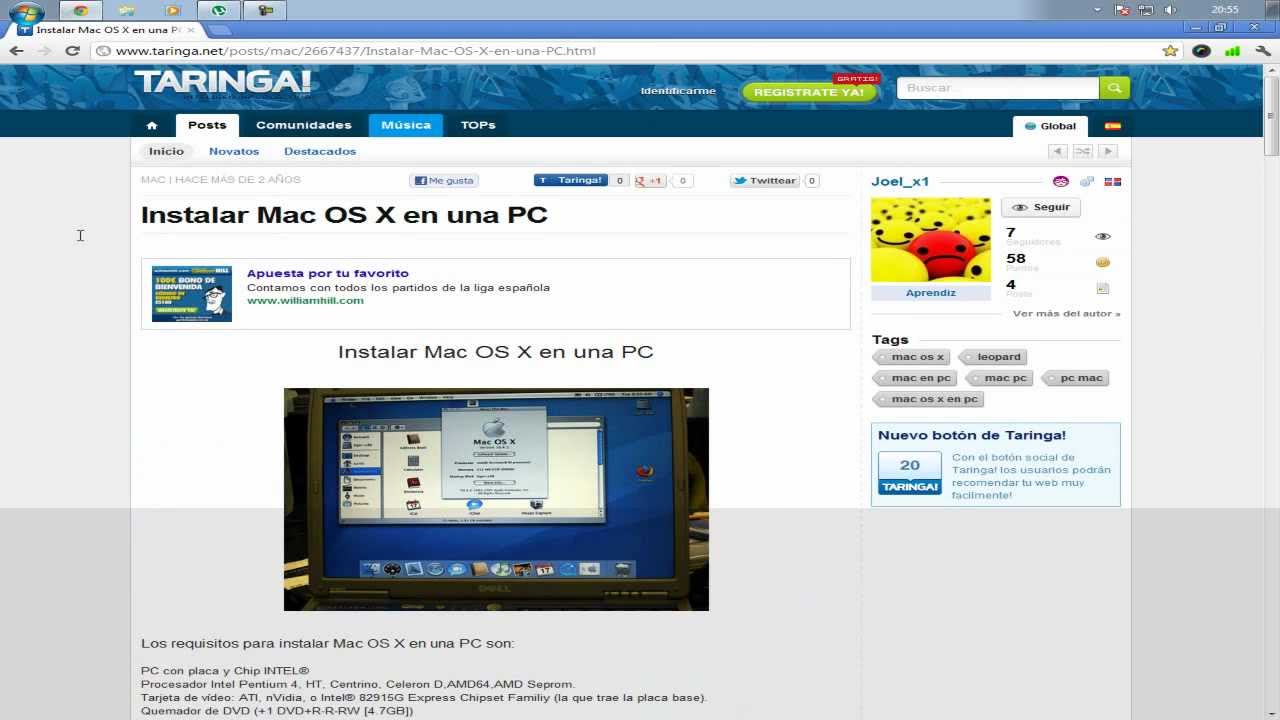 Mac os x download for pc